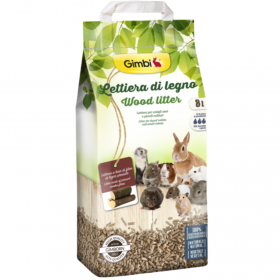 Дървени пелети за гризачи GIMBI WOOD LITTER 8л.